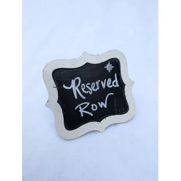 S6 Small white chalkboard sign