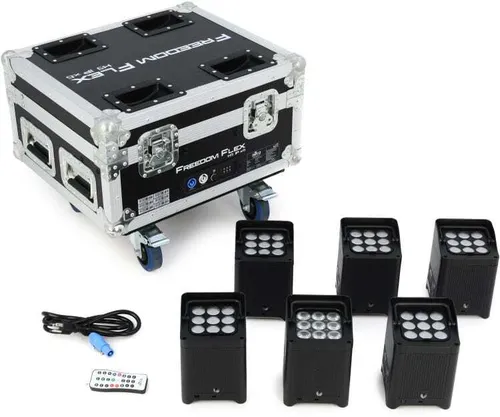 LED Lights with Rolling Case - rechargeable (x6)