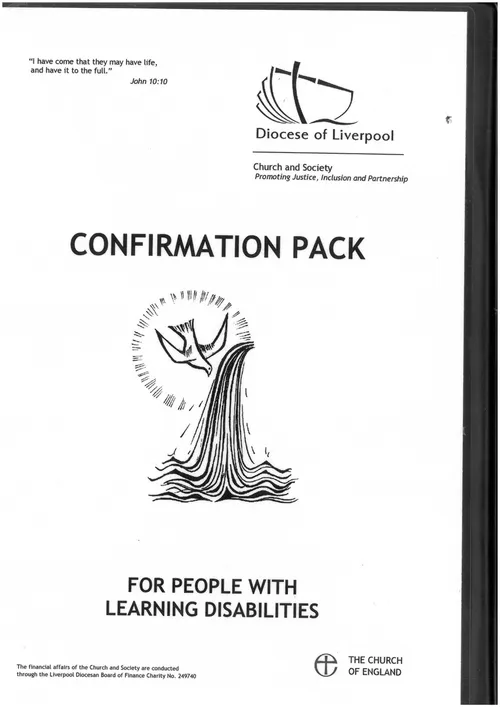 Confirmation pack for people with learning disabilities