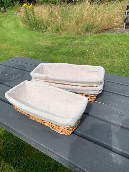 Rectangular Linen Lined Basket (for Catering)