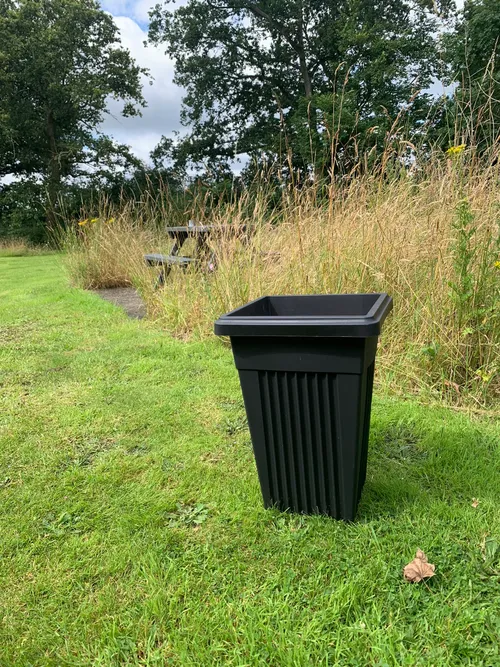 Black Plastic Planter