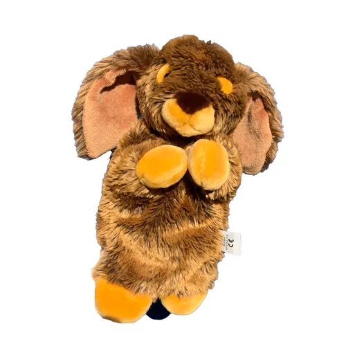 Hand Puppet: dark brown rabbit 
