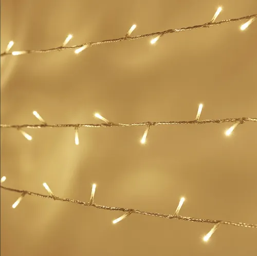 Fairy Lights: Connectable 2 x 10m warm white plus transformer kit and battery box