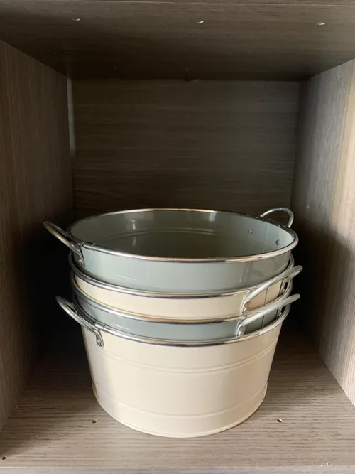 Shallow Metal Bucket