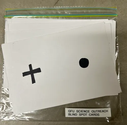 Physiology-Blind Spot Test Card (Homemade)