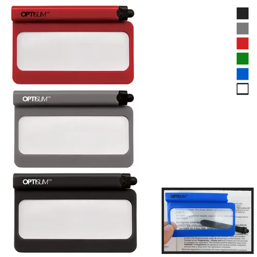Equipment/lab-Magnifying Glasses, Optislim (flat/rectangular)
