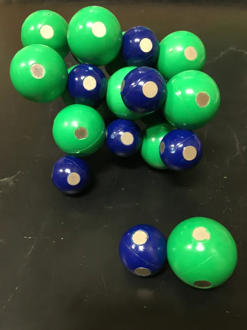 Models-NaCl Lattice Model, Chemistry (3D Molecular Designs)