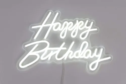 Neon Happy Birthday Sign