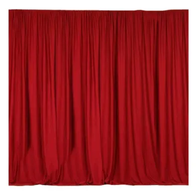 Red Curtain Backdrop (8x8')