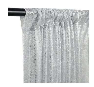 Silver Stretch Fabric (8x8')