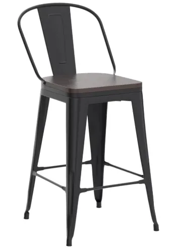 Retro Metal Bar Stool 30in High