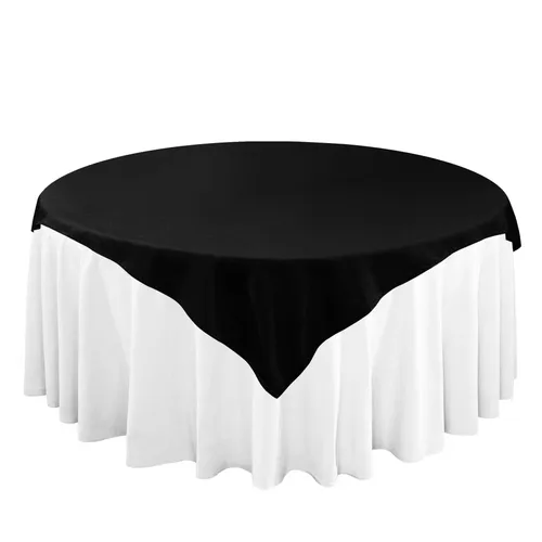 90 x 90 Black Linen