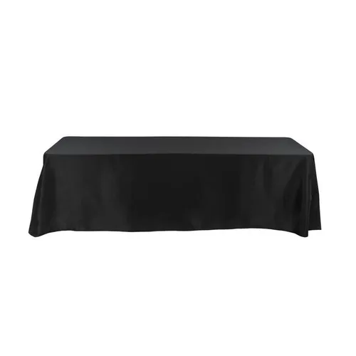 8ft Floor Length Linen (90 x 156) - Black