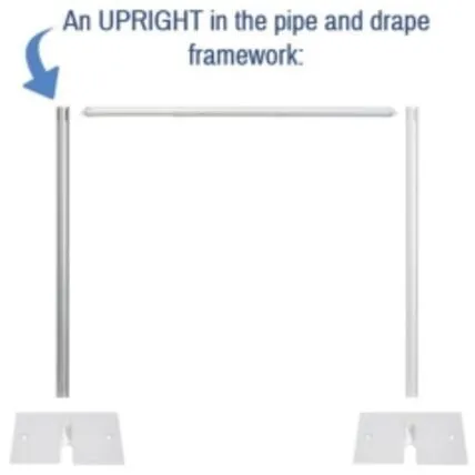 3ft Uprights | Siderail for Vendor Booth