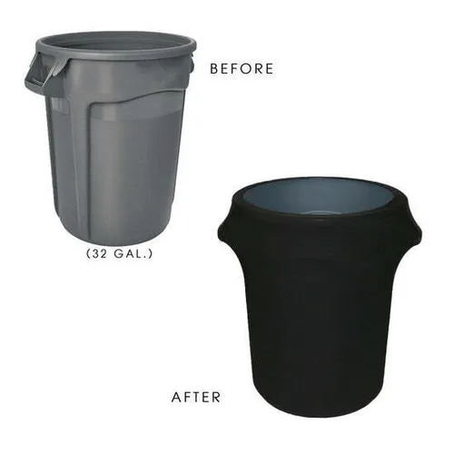 32Gal Trash Can w/Black Spanex