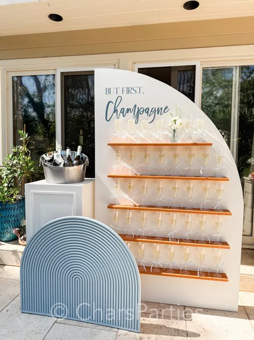 Modern Arch Shelf Display Wall
