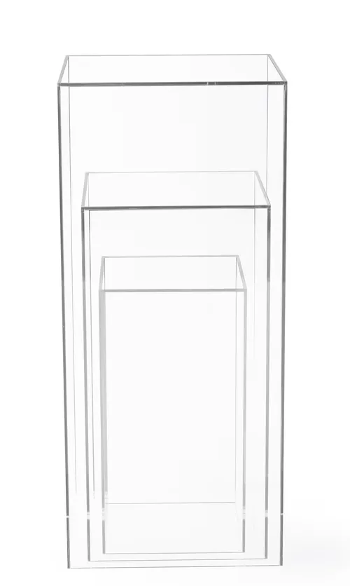 Set of 3 Acrylic Pedestals