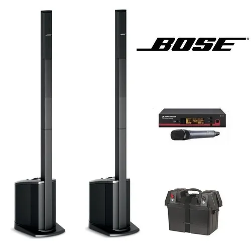 Bose L1 Compact x 2 + Battery + Wireless Mic Package