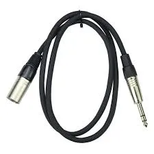 TRS to XLR-M patch cable
