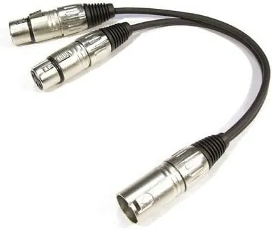 XLR F TO  XLR M Splitter Cable
