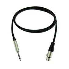 TRS to XLR-F patch cable