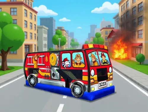 Fire Truck 3 in 1 Combo