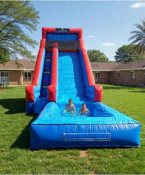 20ft Blue Rush Water Slide (Available After 4/15)