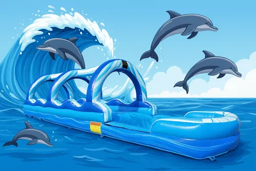 40ft Blue Crush Slip and Slide 