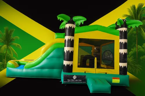 Island Jam Bounce House Combo Wet/Dry (Available After 4/15)