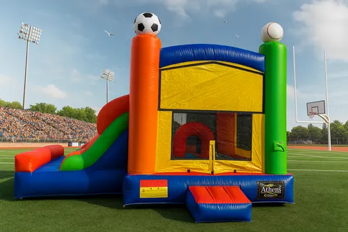 Four Sports Bounce House Combo Wet/Dry (Available After 4/15)