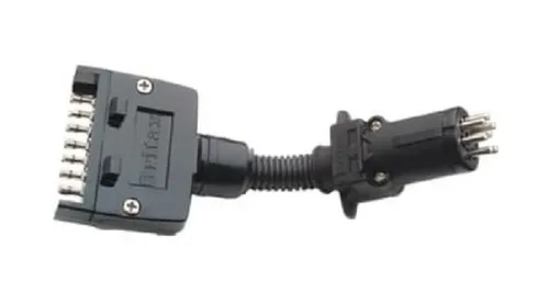 7-Pin Round to Flat Plug Adapter