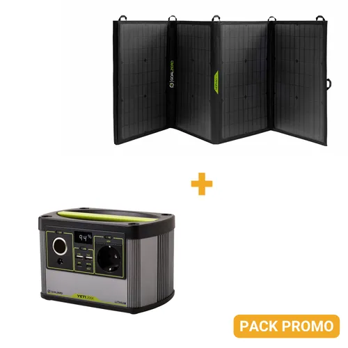 PACK GoalZero Batterie Yeti 200x + Panneaux Nomad100