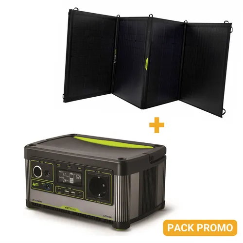 PACK GoalZero Batterie Yeti 500x + Panneaux Nomad200