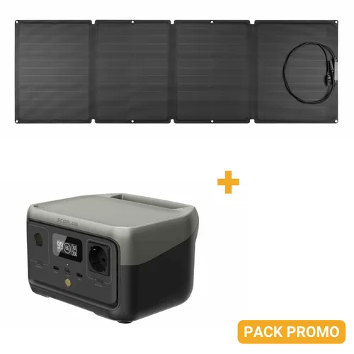 PACK Ecoflow Batterie River 2 + Panneaux 110w