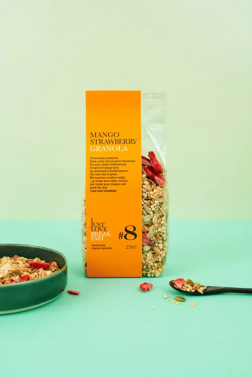 🥣 Granola Fraise Mangue (250 gr) [2 à 3 pers]