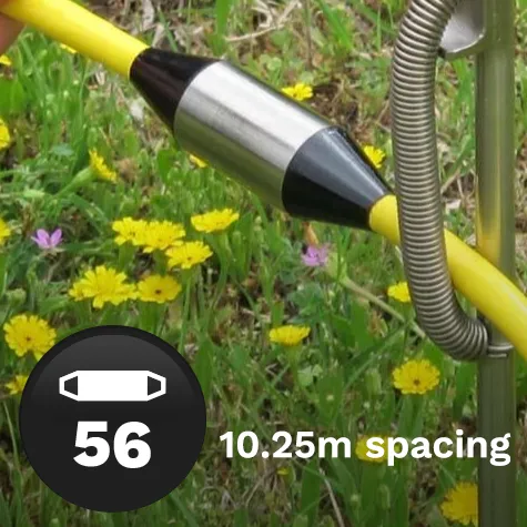 Passive Electrode Cable - 56 Electrodes, 10.25m spacing