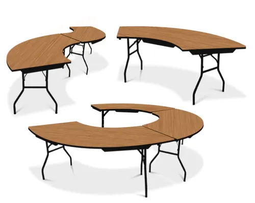  SERPENTINE CURVED TABLE