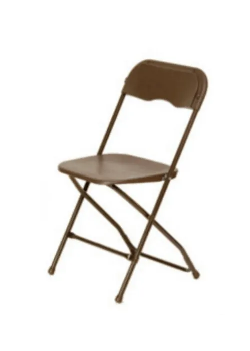 CHAIR FOLDING PLASTIC BROWN CELEBRATION