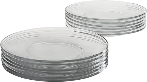 Clear plate- plain 8