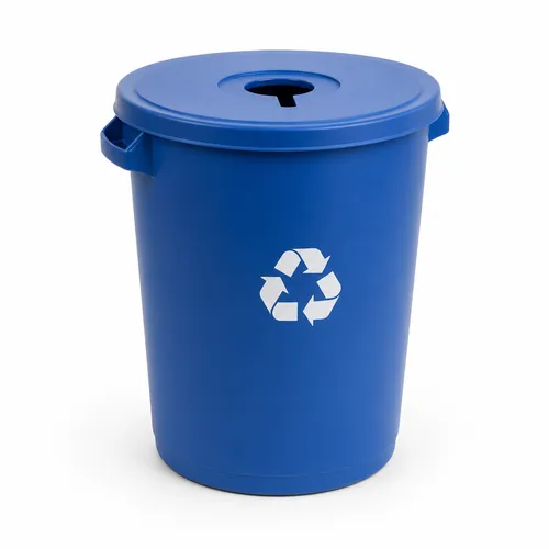 Commercial Recycling Bin with Lid