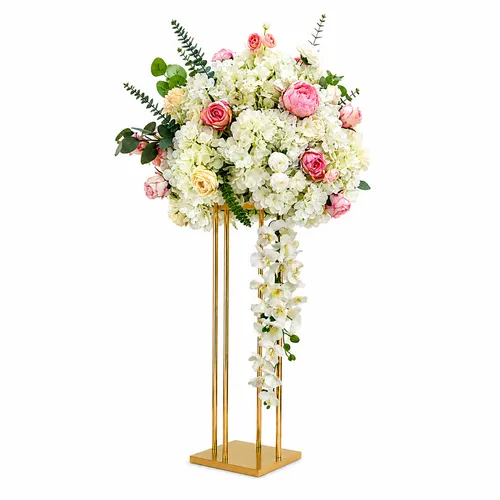 Luxury Gold Floral Stand Centerpiece