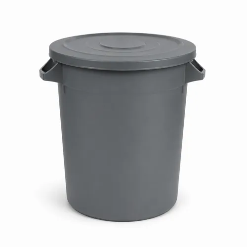 Commercial Trash Can with Lid