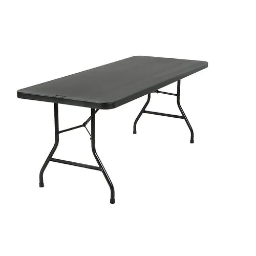 6' Black Banquet Table