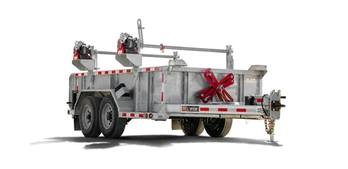 7×14 Dump Trailer Rental (12K GVWR) Heavy-Duty Dump Trailer for Material & Debris