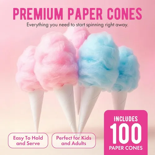 100 Serving Cotton Candy Floss Sugar Raspberry Blue and Strawberry