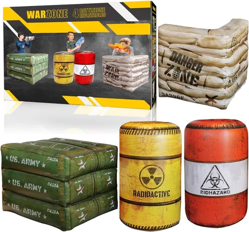 NERF Combat Battlefield Inflatable Barriers Rental (4-Pack)