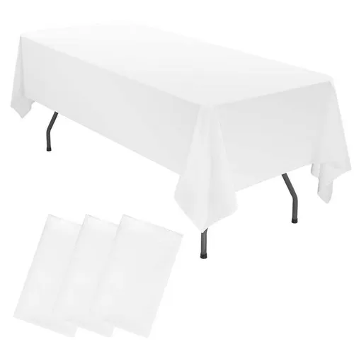 6' banquet white linen 60x102