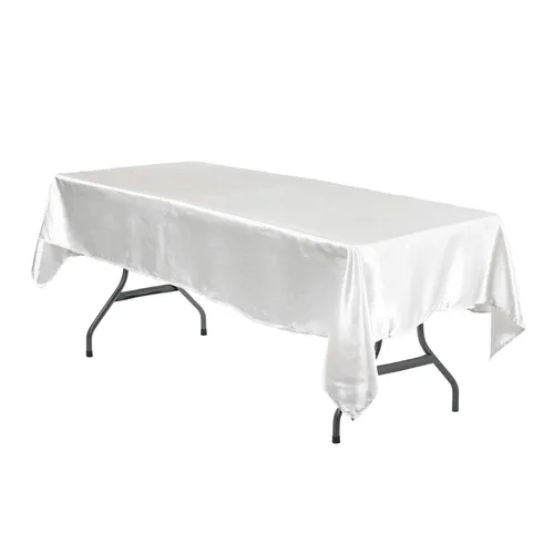 6' banquet white linen 60x102