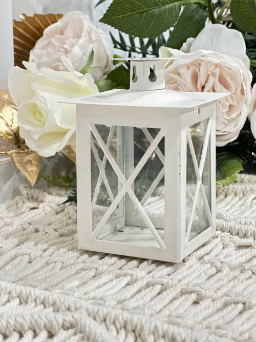 12cm Small White Lantern