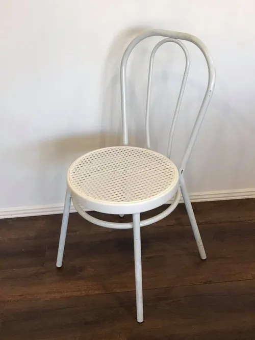 White Rustic Bentwood Chair